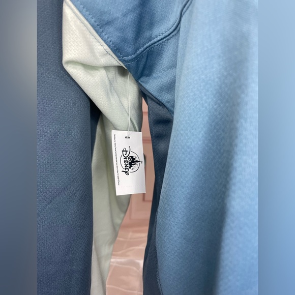 2022 Disney Parks Walt Disney World Blue Zip Track Jacket Spirit Jersey M L XL - Picture 11 of 15